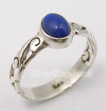 oval shape lapis ring