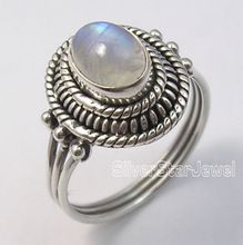 rainbow moonstone ladies' ring