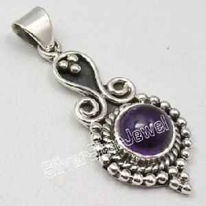 unisex handmade silver pendant