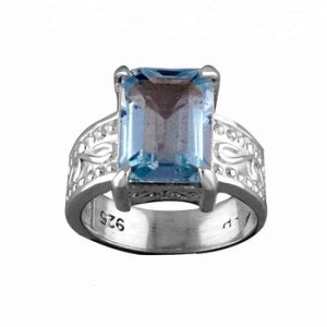 Blue Topaz Gemstones Rings