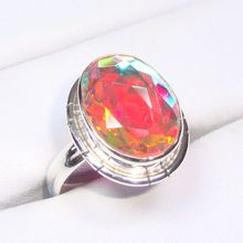 Rainbow Topaz Ring