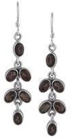 Smoky Quartz Stone Sterling Silver Earring