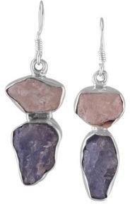 Tanzanite Rough Gemstone Earring