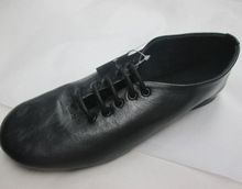 Mens leather dancing jazz shoe