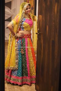 Sabyasachi Rainbow Designer Lehenga