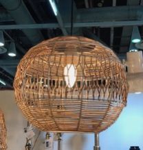 Cane Cage Pendant Light