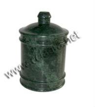 Green Marble Storage Canister Jar