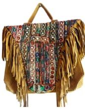 Leather Fringe Bag