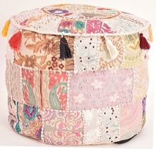 Ottoman Embroidery Pouf