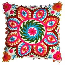 Suzani Hand Embroidery Cushion Cover