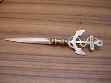 Brass Anchor Letter Opener