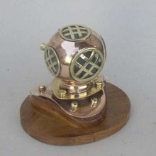 Copper 4 inch Mini Decorative Diving Helmet