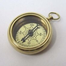 Nautical Antique Brass Ship Compass