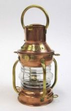 Nautical Ship Lantern, Copper Anchor Marine Ship Lamp,