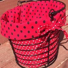 Metal Wire Basket with Jute Liner