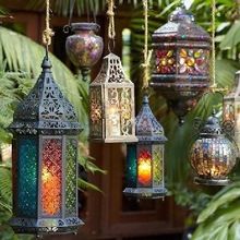 MOROCCAN STYLE METAL LANTERN