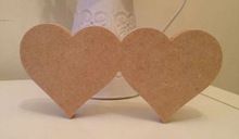 MDF Wooden Hearts Plaque