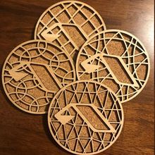 Wood Tea Coaster Laser cut