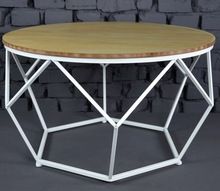 wooden Top round coffee table