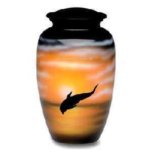 Dolphin Sunset Cremation Urn