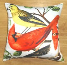 cushion cover with bird prints-cushion