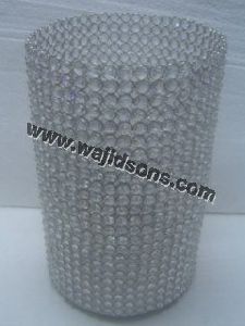 Aluminium Floor Standing crystal votive
