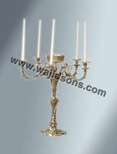 five Arm Gold Candelabras