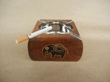 Wooden Elephant Ashtray