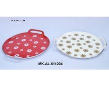 Aluminum Enamel Platter Round