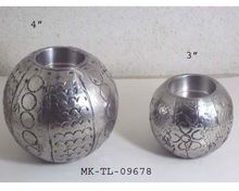 Ball Shaped Metal T-Light Holder