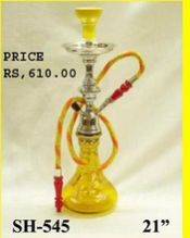 Indian Metal Glass Base Hookah