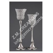 Crystal Flower Shape Candle Holder Votive