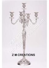 Embossed Metal Candelabra