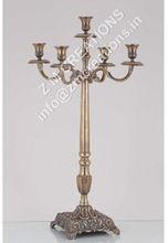 Raw Aluminium Antique Candelabra