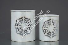 Spider Web Design Candle Votive