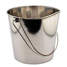 stainless steel flat sided pails