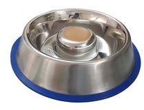 Stainless Steel Slow Feeder Anti-Skid Bowl