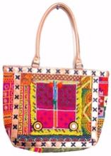 Banjara leather tote bag