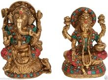 GOD Jai Ganesha Lakshmi Statue