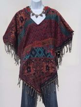 Indian Wool Blend Poncho Sweeter