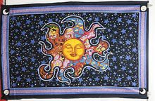 Psychedelic Sun Wall Tapestry