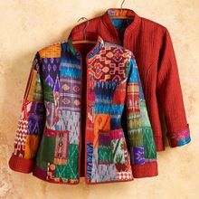 Silk Patola Kantha Jacket Long