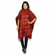 Wool Blend Poncho Indian Wool Blend Jacket Winter