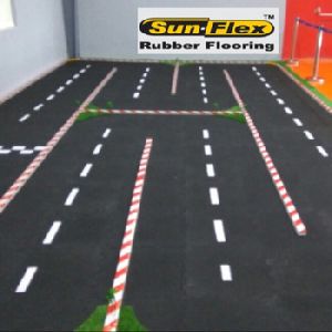 rubber running track gym flooring