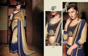 Indian Embroidered Saree