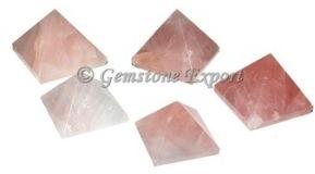 Gemstone Rose Quartz Small Pyramids