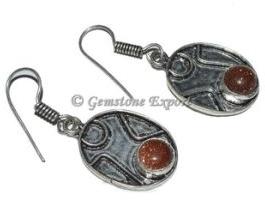 Gemstone Sunstone Earrings