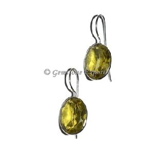 Lemon Quartz Stone Gemstone Earrings