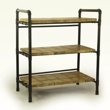 Iron Bookshelf Iron Wood Book shelf