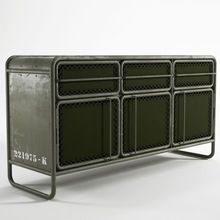 Recycle metal sideboard